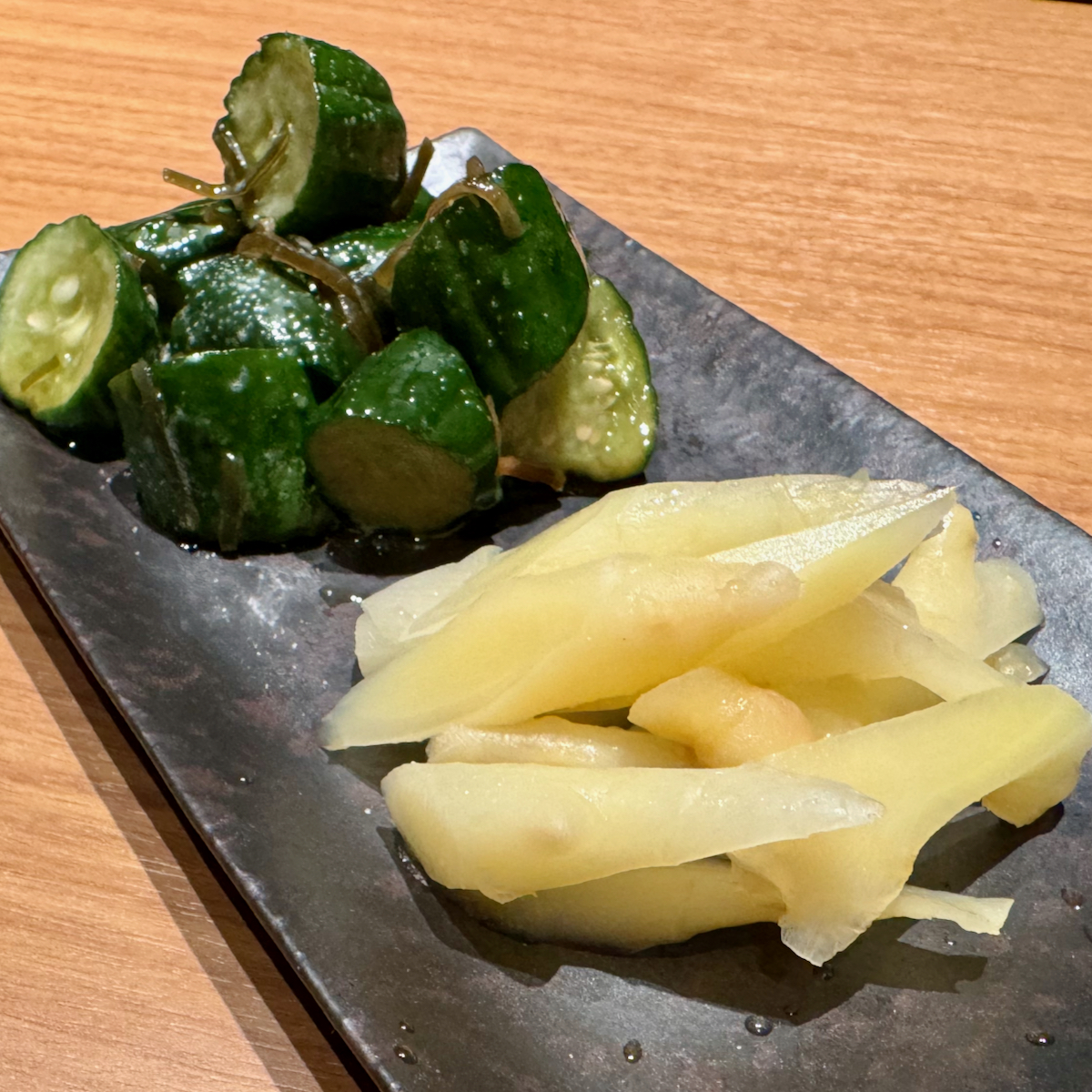 きゅうりと自家製ガリの漬物